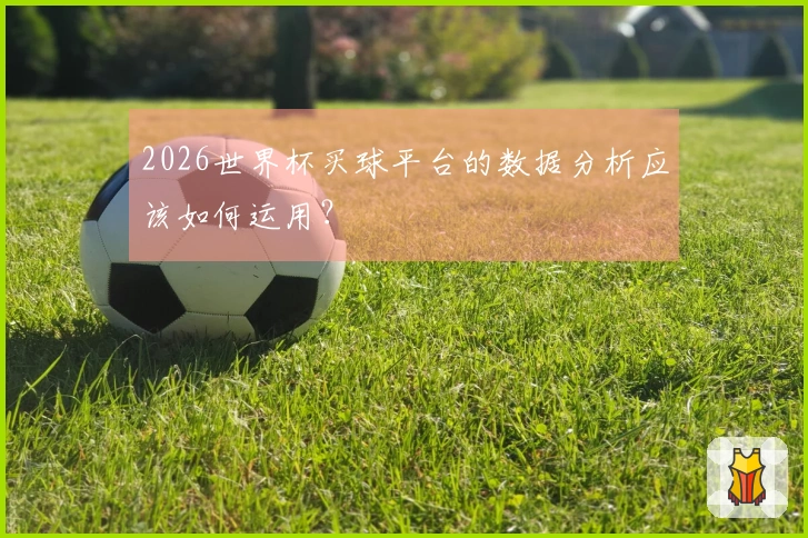 2026世界杯买球平台的数据分析应该如何运用？